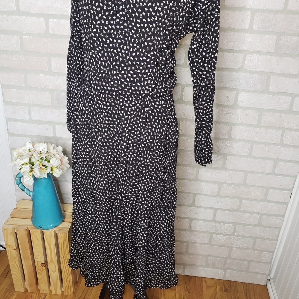 Vintage Michelle Stuart Black Floral Dress - Picture 3 of 7